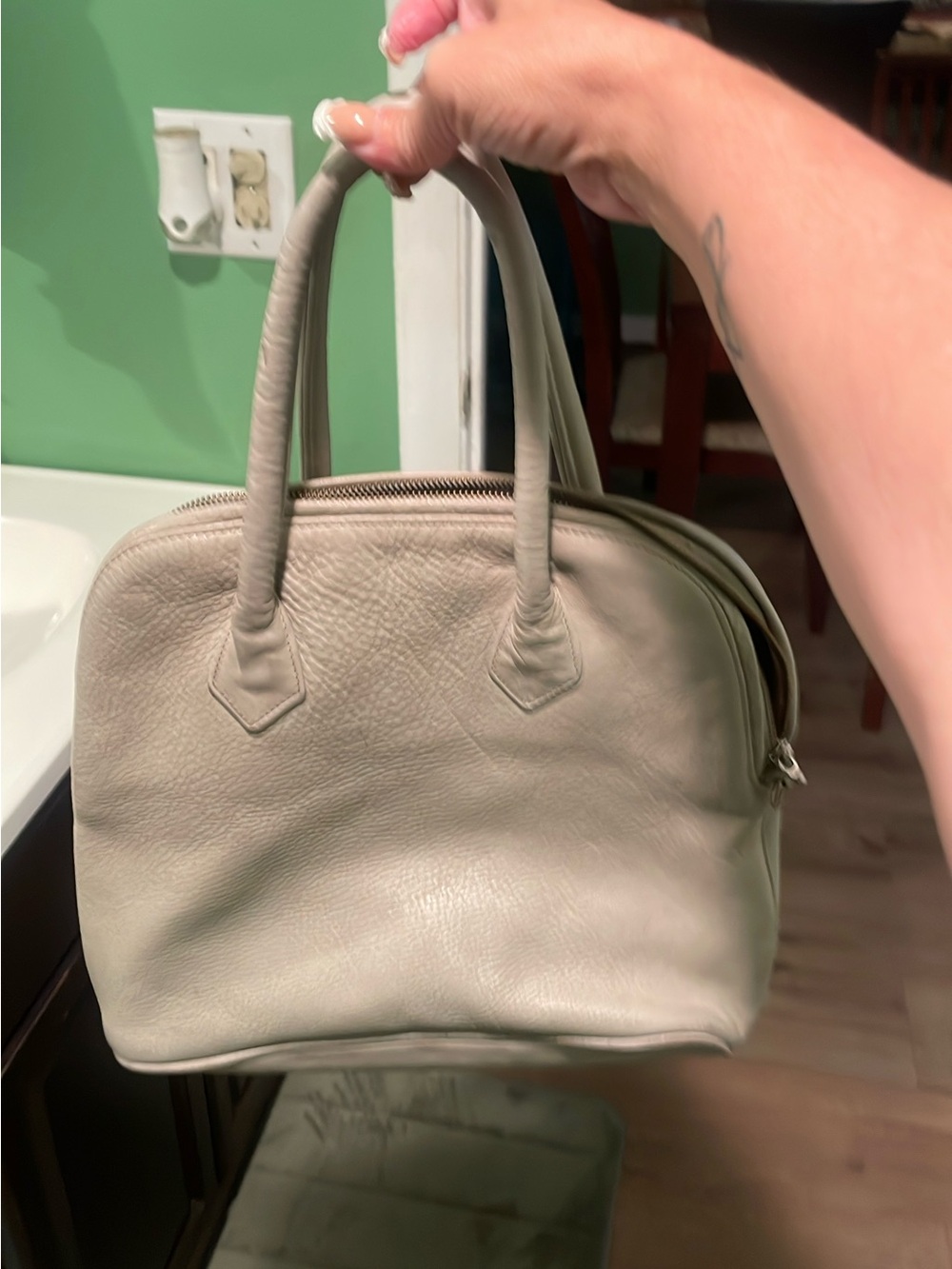 Classic Structured Women’s Handbag in Light Taupe coach